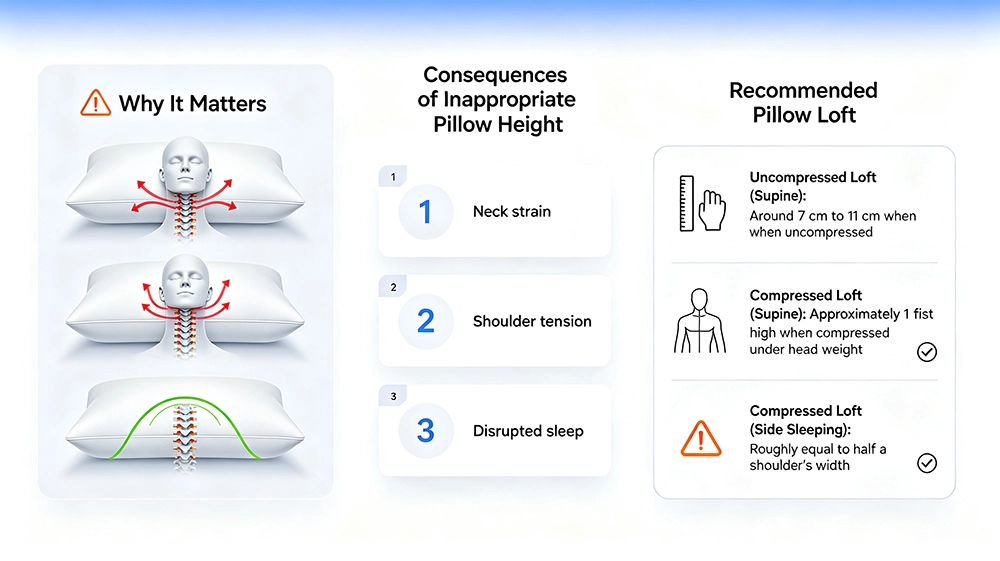 How High Should Your Pillow Be - Consequences of Inappropriate Height on Neck and Cervical Spine Alignment