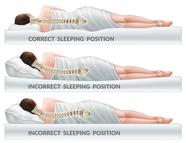 Proper pillow loft maintains natural spinal alignment and prevents waking up with headaches
